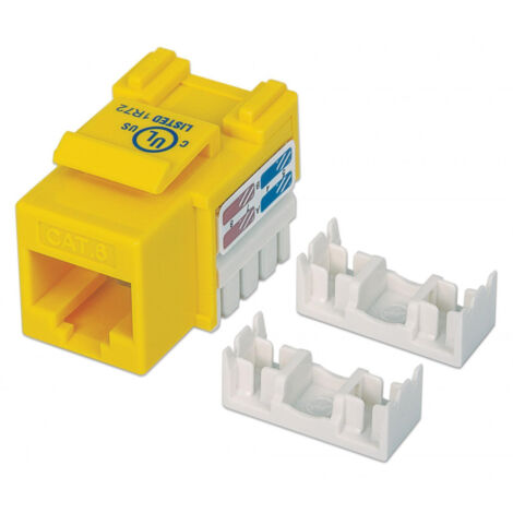 INTELLINET Frutto Keystone RJ45 Cat.6 UTP non schermato Giallo