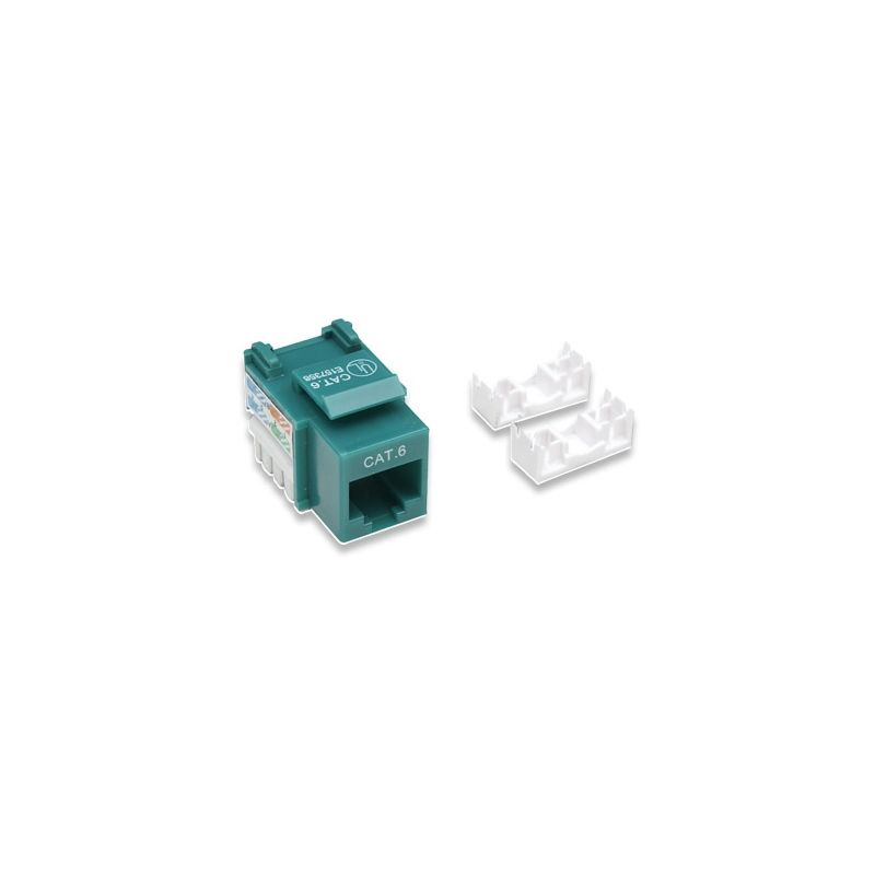 Image of Intellinet - Frutto Keystone RJ45 Cat.6 utp non schermato Verde