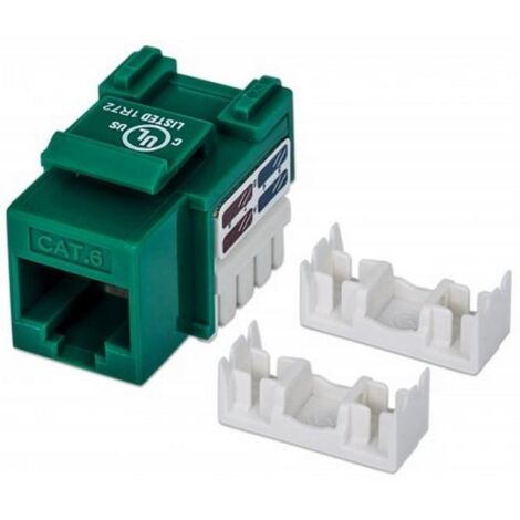 INTELLINET Frutto Keystone RJ45 Cat.6 UTP non schermato Verde