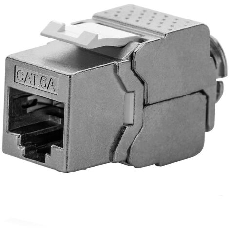 Intellinet Frutto Keystone RJ45 Cat6A 10Gigabit STP 180o Toolless Slim