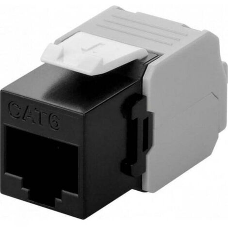 INTELLINET Frutto Keystone RJ45 UTP Cat. 6 Nero Toolfree