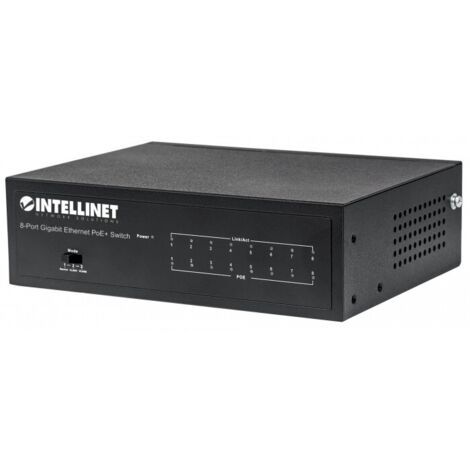 Intellinet Gigabit Switch 8-Port PoE+ - verwaltet, 16 Gbit/s