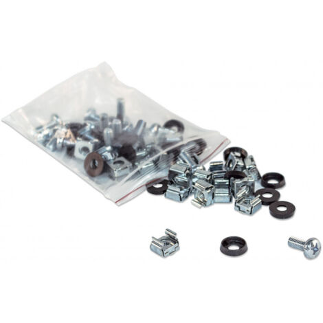 Intellinet Käfigschrauben-Set silber 100 Teile