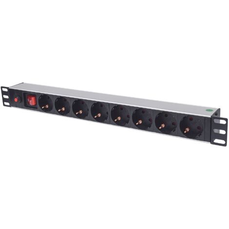 Intellinet Multipresa per Rack 19'' 8 posti Spina Schuko