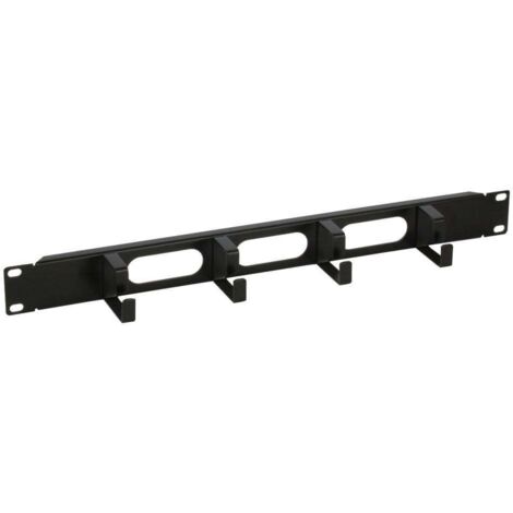 INTELLINET Pannello passacavi per Rack 19 Nero