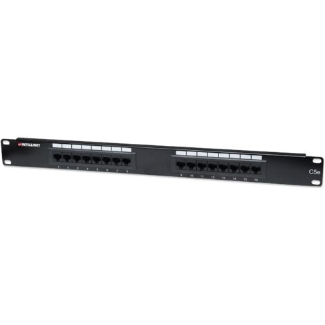 INTELLINET Pannello patch UTP 16 posti RJ45 cat. 5E