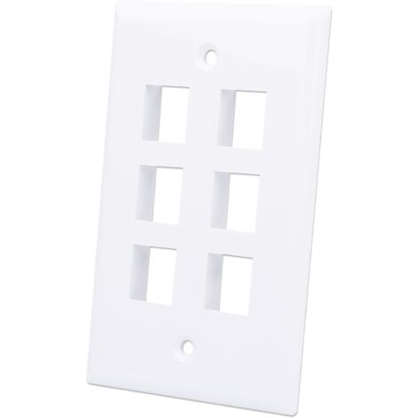 INTELLINET Placca porta frutti 6 posti mod. 503 Bianco