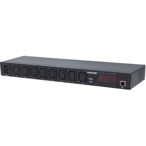 Intellinet - Regleta de enchufes para rack 8x C13, administrable por RJ45, monitorización