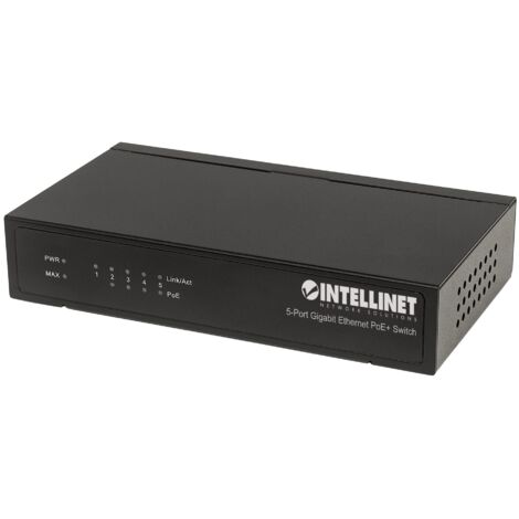 Intellinet Switch PoE+ 5 porte Gigabit Ethernet