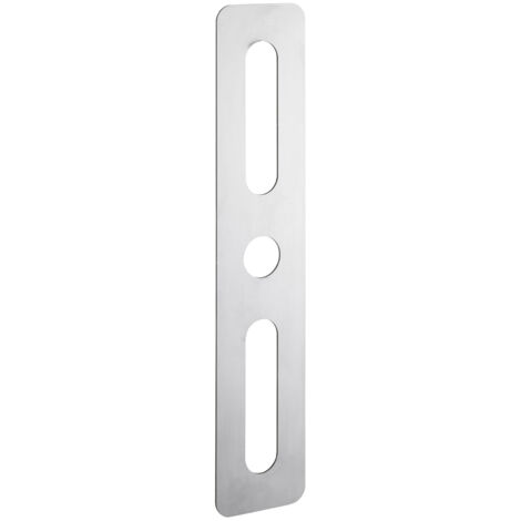 INTELOCK - Plaque de propreté 60x302mm - Rectangulaire, inox brossé - INTELOCK