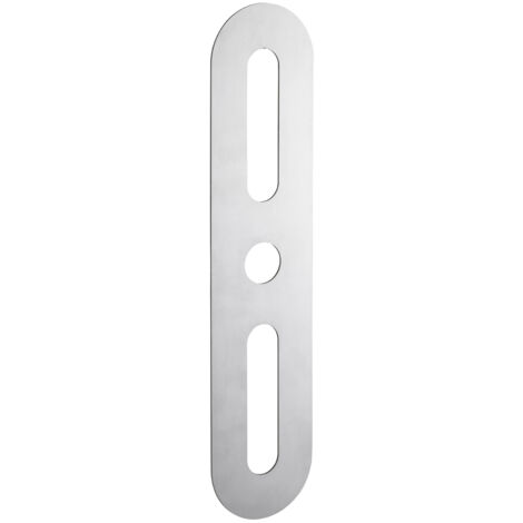 INTELOCK - Plaque de propreté 70x312mm - Arrondie, inox brossé - INTELOCK