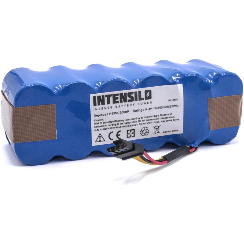 

Batería NiMH 4500mAh (14.4V) para robot aspidador doméstico Ariete Briciola 2712, 2717 como LP43SC2000P. - Intensilo