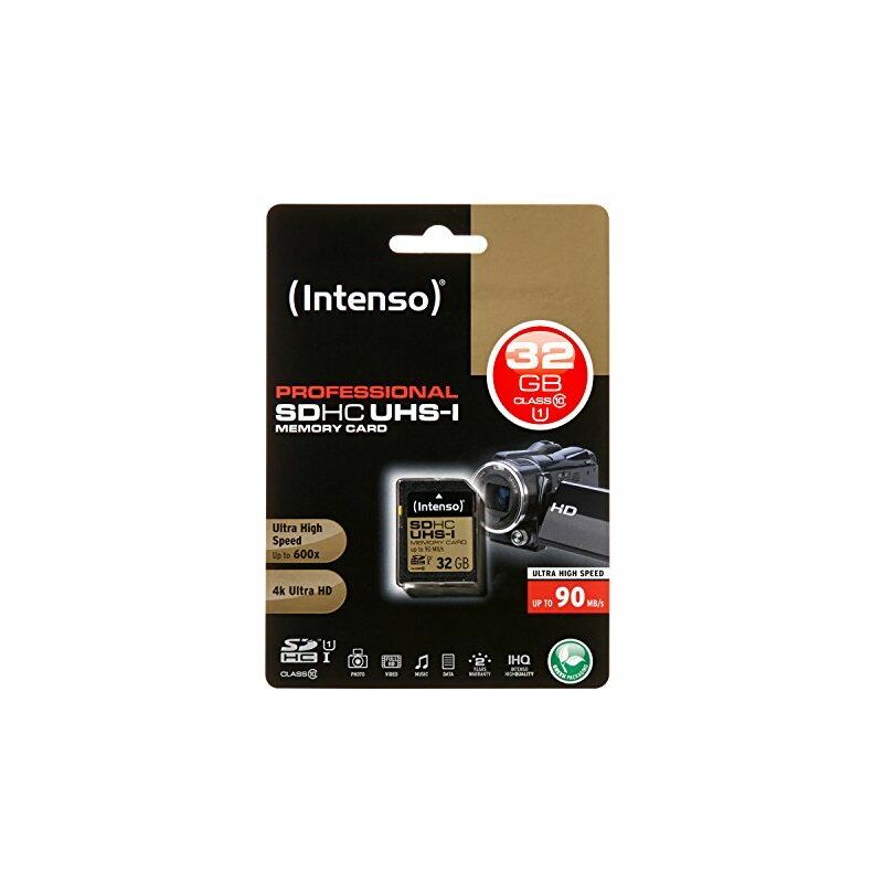 

32GB SDHC 32GB SDHC UHS Class 10 memoria flash - Intenso