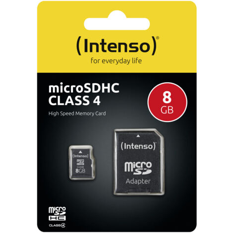 Intenso 3403460 memoria flash 8 GB SDHC Classe 4