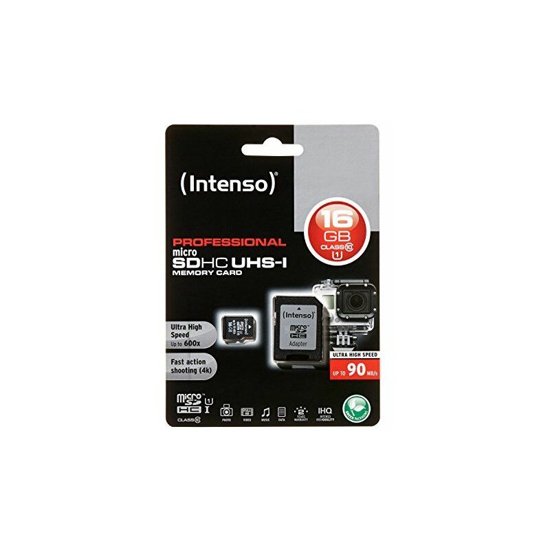 

Intenso 3433470 16GB MicroSDHC UHS Class 10 memoria flash