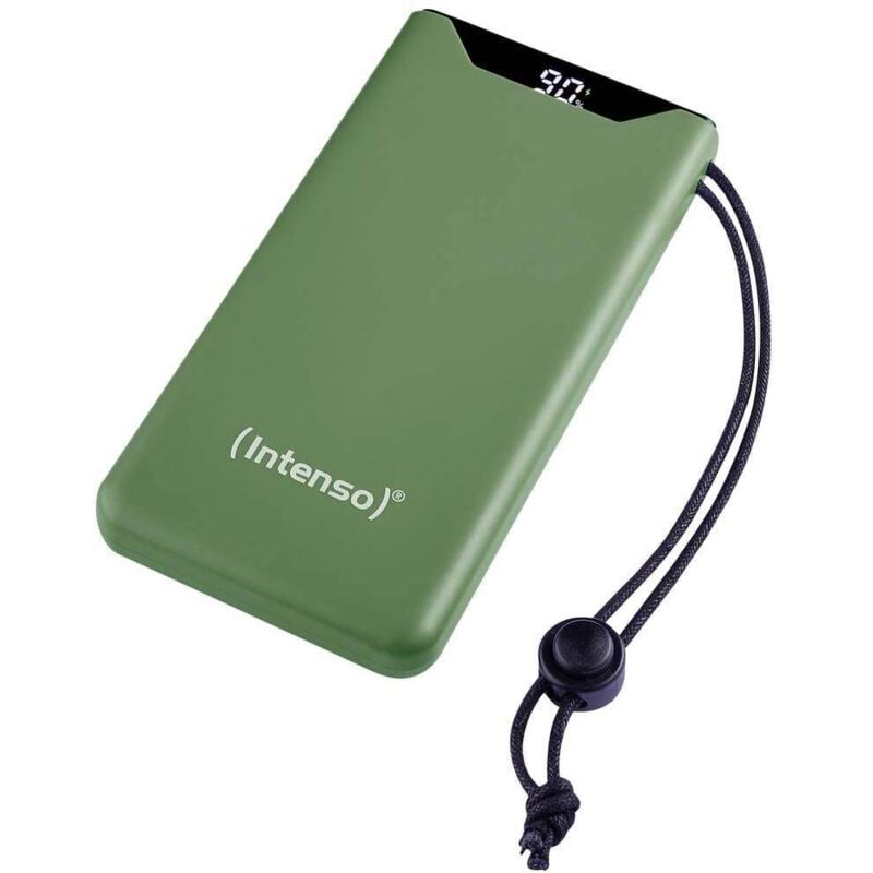 Intenso - F10000 Powerbank (batterie supplémentaire) 10000 mAh Quick Charge, Power Delivery LiPo usb-a, usb-c® vert Affic