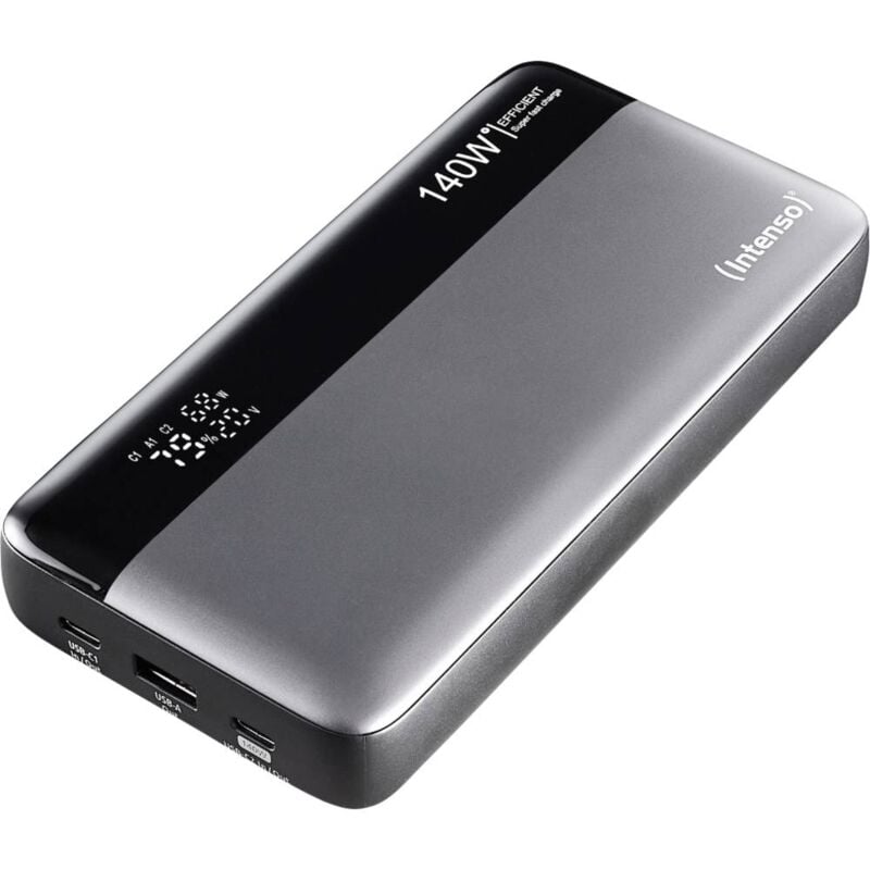 Intenso - HE25000 Powerbank (batterie supplémentaire) 25000 mAh Quick Charge, Power Delivery LiPo usb-a, usb-c® noir