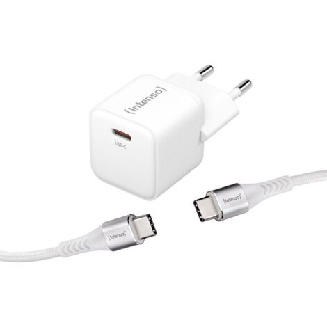 Intenso  KIT Cargador GaN W30C + Cable USB-C