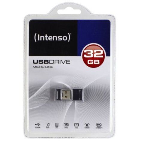 Intenso Micro Line lecteur USB flash 32 Go USB Type-A 2.0 Noir