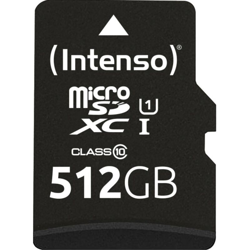512GB microSDXC Performance Carte microSD 512 gb Class 10 uhs-i étanche - Intenso