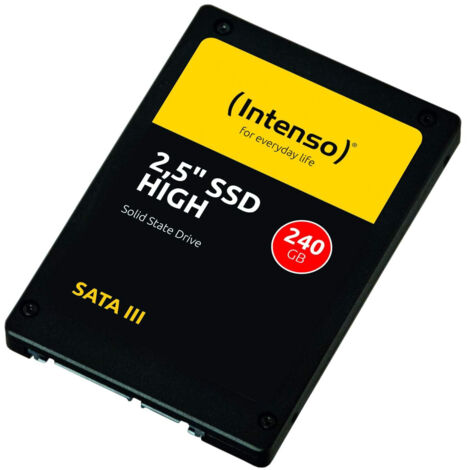 Intenso SSD Interno 240GB SATA III 2.5 pollici Nero - Componenti per computer