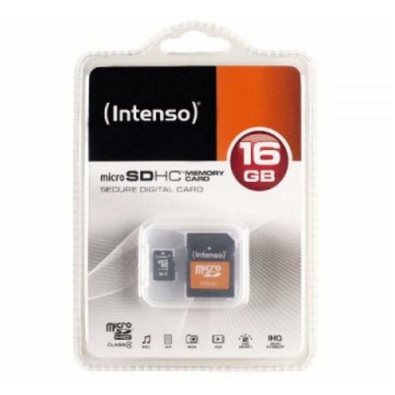 

Tarjeta de Memoria Micro SD con Adaptador 3413470 16 GB Clase 10 - Intenso