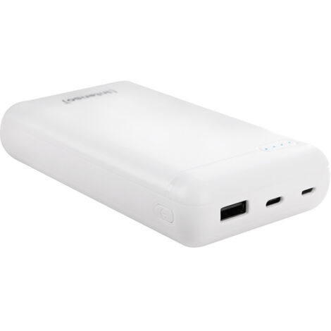 Intenso XS20000 Powerbank 20000 mAh LiPo Weiß Statusanzeige