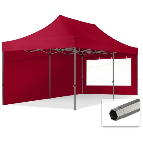 Tente pliante 3x6m Alu Pro 45 ECO (Rouge) - REF 1442S