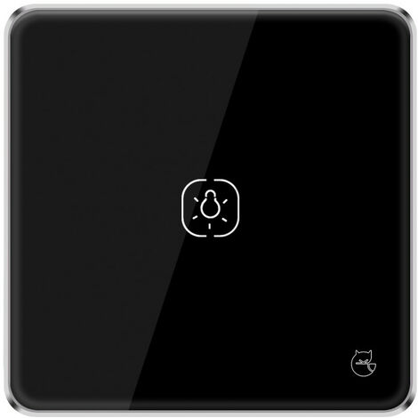 Inter commutateur 1 switch Zigbee noir ASLED INTER1B