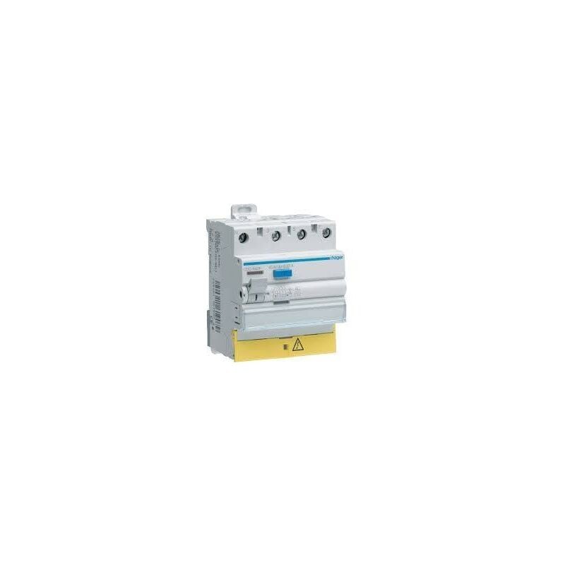 Hager - Interrupteur Différentiel Tétrapolaire 63A 30Ma Type ac Bornes décalées CDC863F