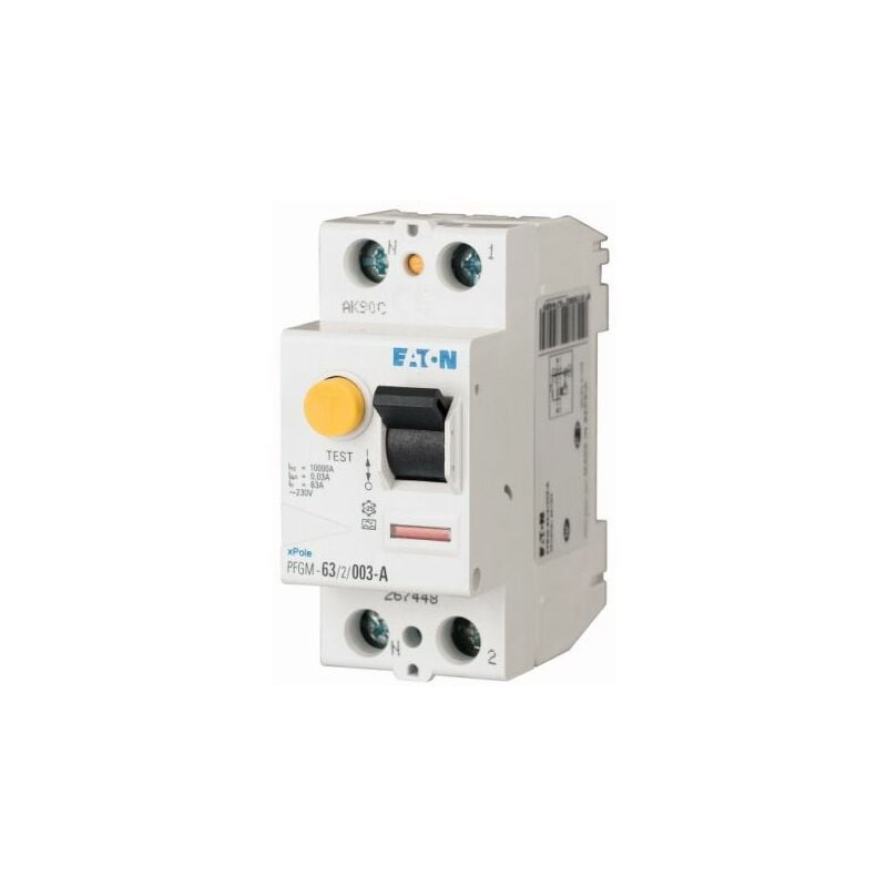 Interrupteur différentiel Eaton Eaton Moeller, 2 Pôles, 40A, 300mA, Type a ( Prix pour 1 )