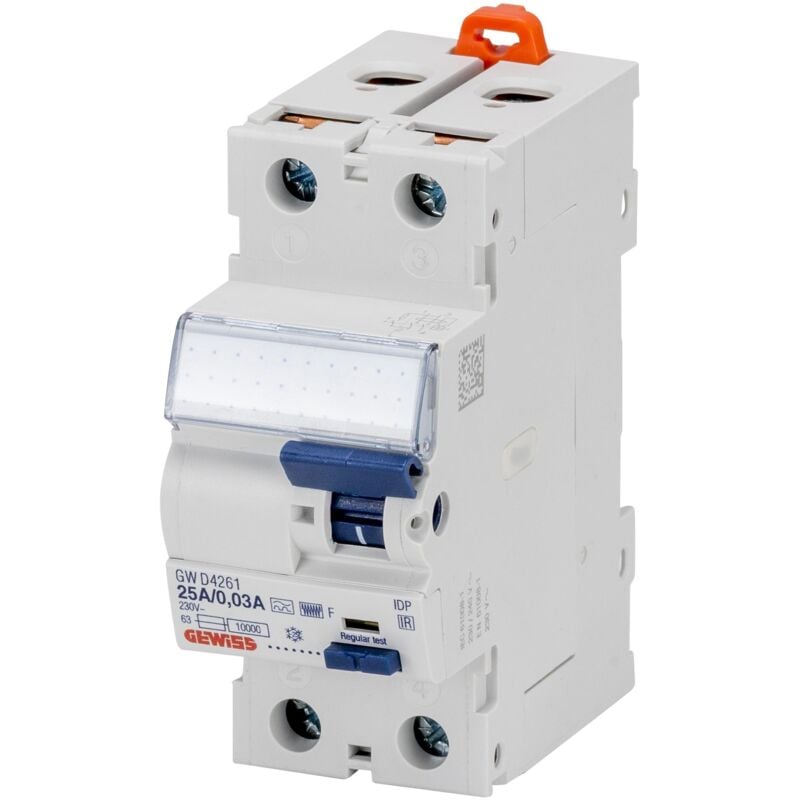 Gewiss - inter. différentiel 2P 40A F/0,03 2M GWD4265