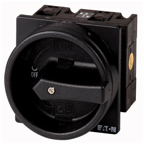 Inter. général 3P+N + 1 F+1O 32 A 90° verrouillable en position 0 encastré 000014375 EATON T3-3-15680/EA/SVB-SW