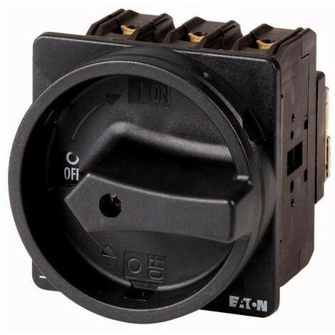 Inter général 3p+N +1F+1O 100A poignée noire verrouillable encastré 000079216 EATON P3-100/EA/SVB-SW/N/HI11