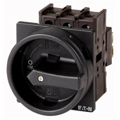 Inter général 3p+N +1F+1O 25A poignée noire verrouillable encastré 000050740 EATON P1-25/EA/SVB-SW/N/HI11