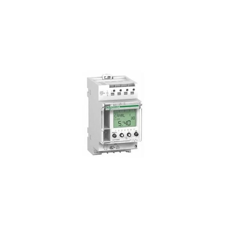 Schneider Electric - Schneider CCT16652 Interrupteur horaire programmable 2 canaux