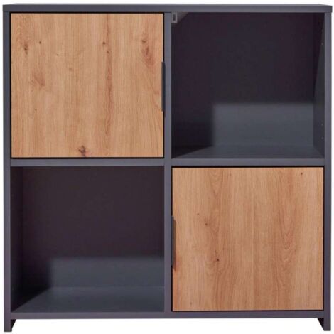 Inter Link - Mobile Pepeto 2 ante Grigio Quercia - L77 x H77 cm