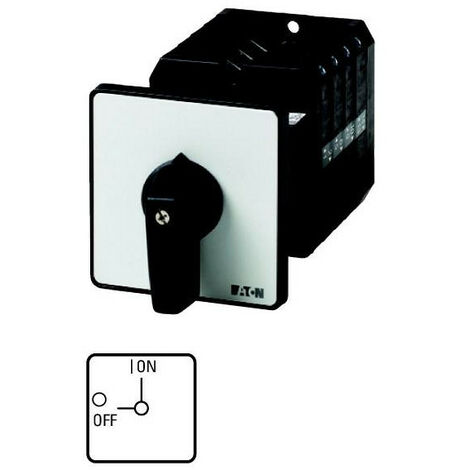 Inter. Marche-Arrêt 6 pôle 100 A 90 ° encastré avec fixation arrière 000096378 EATON T5-3-8342/Z