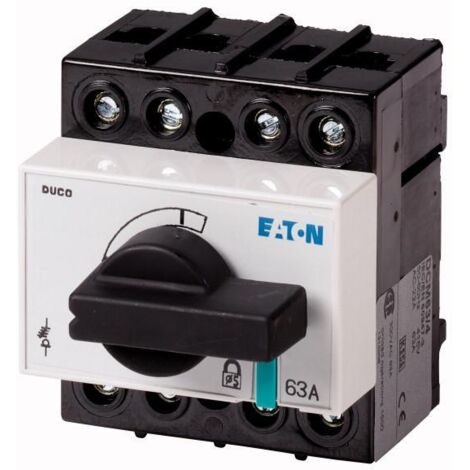 Inter. sec. tétrapolaire 63 A complet en saillie raccordement verticales001314006 EATON DCM-63/4