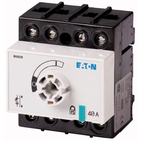 Inter sectionneur 3 pôles + N 40 A plages de raccordement verticales 001314105 EATON DCM 40/1 SK