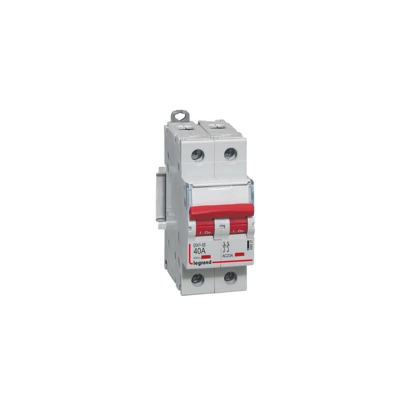 Legrand - Interrupteur-sectionneur DX³-IS à déclenchement 2P 400V - 40A - 2 modules - 406527