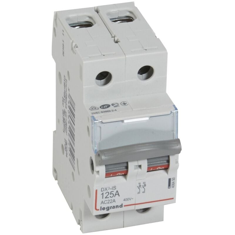 Legrand - Interrupteur-sectionneur DX³-IS 2 Pôles 400V 125A 2 modules 406450