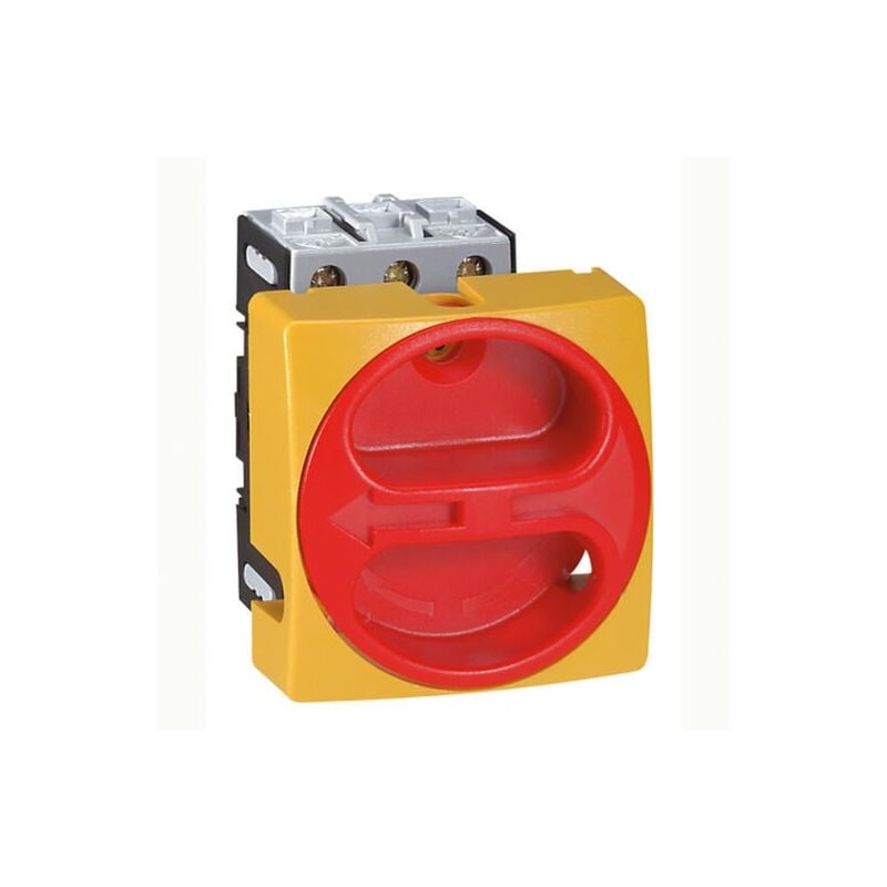 Interrupteur-sectionneur rotatif complet encastré cadenassable - tripolaire - 32A Legrand