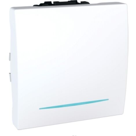 Inter va-et-vient lumineux 16A blanc 2M à encastrer (sans support ni plaque) borne vis UNICA