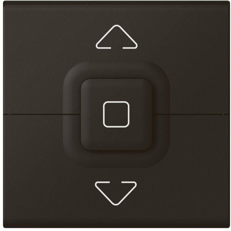 Legrand - Interrupteur de volets roulants 500W maximum Mosaic 2 modules noir mat 079126L