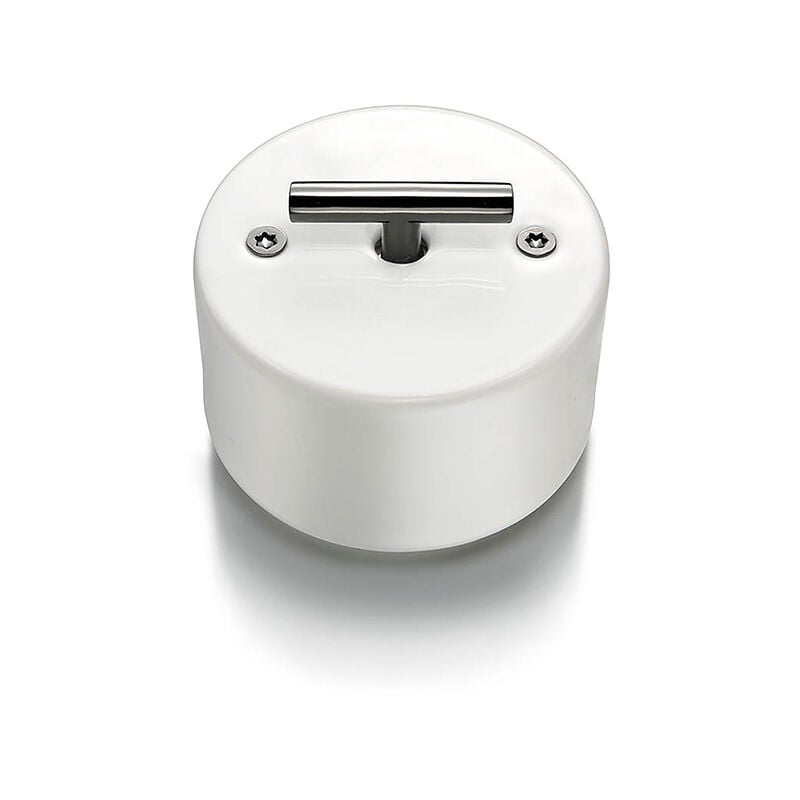 Inter. volets-roulants rotatif metal nickel blanc porcel. blanche DO - FONTINI