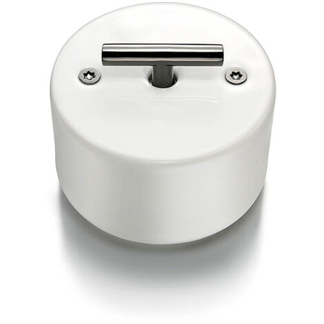 Inter. volets-roulants rotatif metal nickel blanc porcel. blanche DO - FONTINI