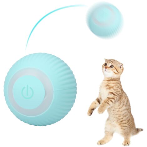 Interactive Cat Ball Toy, USB Rechargeable Interactive Cat Ball, Cat Toy Ball with LED Light, Fun Gift for Kittens