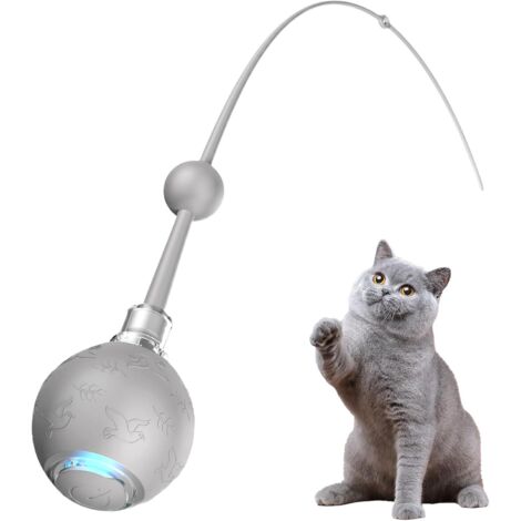 Interactive pour Chat 3 Modes Jouet Roulant pour Chat Trois