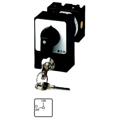 Inter.Anti-panique tripolaire 20A verrouillage SVA,à acc. encastré 000050977 EATON T0-2-1/E/SVA(S)